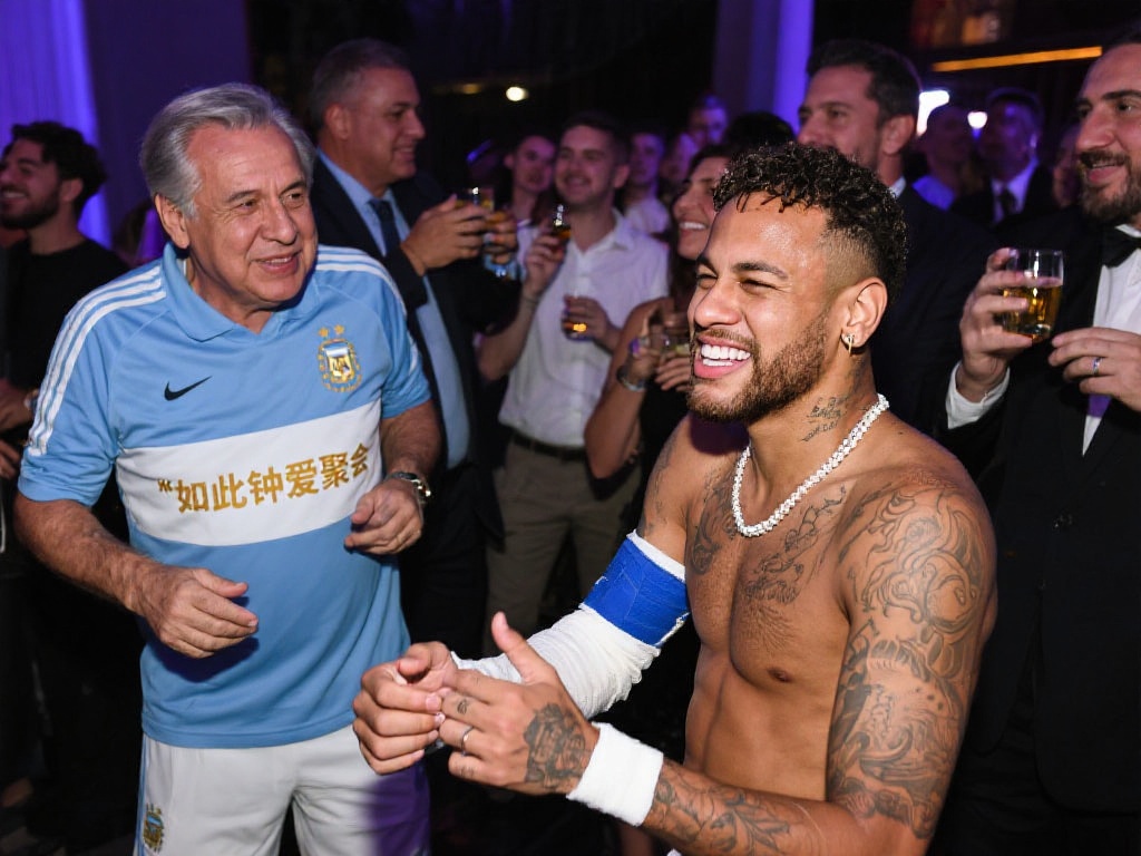 33岁内马尔休战25天,身体状况引争议 阿根廷总统的嘲讽与争议
内马尔场外生活